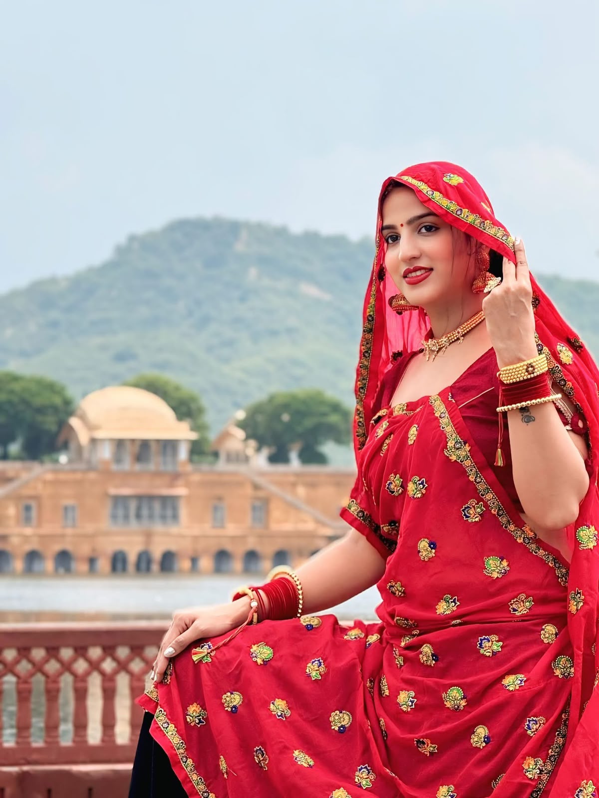 New Traditional Meena Lugdi ( Odhni ) | Jari Work on PH Shai Dulan Fabric by Raj Rajasthani Fashion