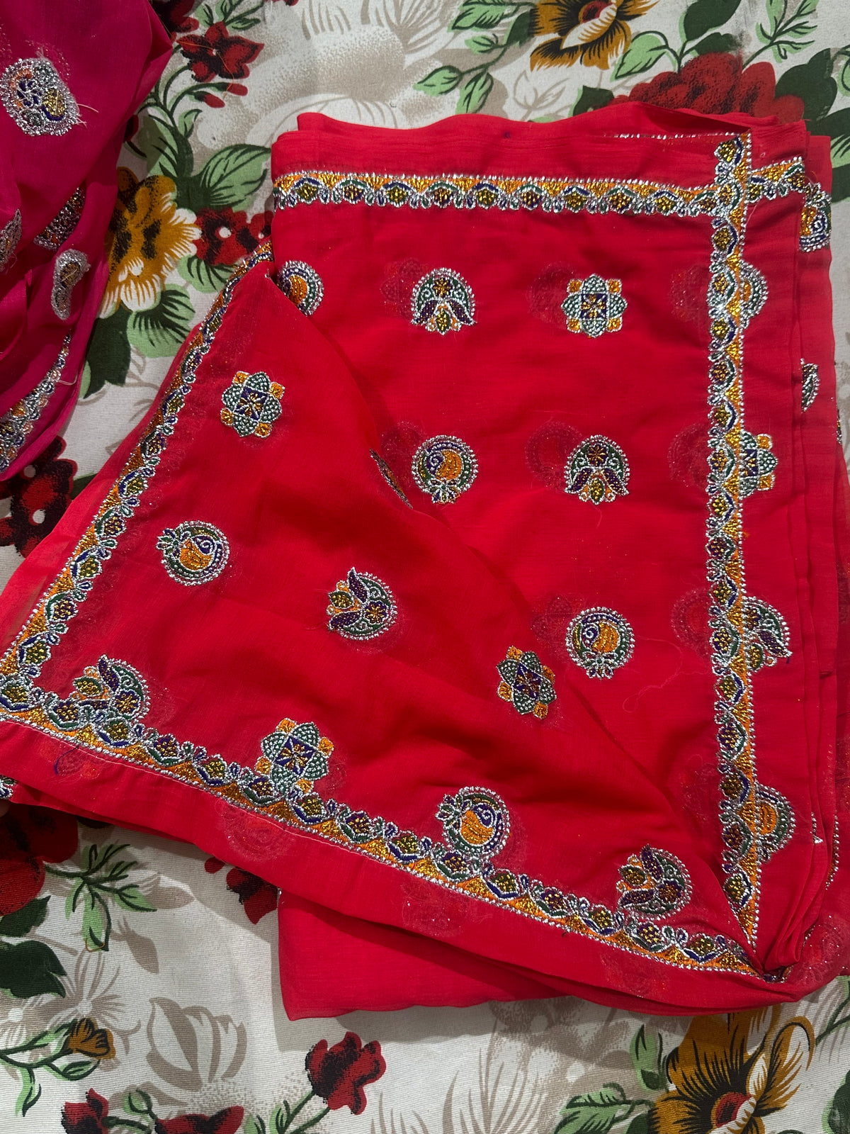 New Traditional Meena Lugdi ( Odhni ) | Jari Work on PH Shai Dulan Fabric by Raj Rajasthani Fashion