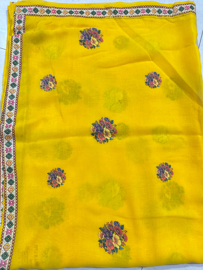 3D Lugdi (Odhani) – Latest Rajasthani Meena Lugdi | 3D Print Work | PH Original Shai Dulan Fabric | New Meenawati Lugdi Design | 10 Colours