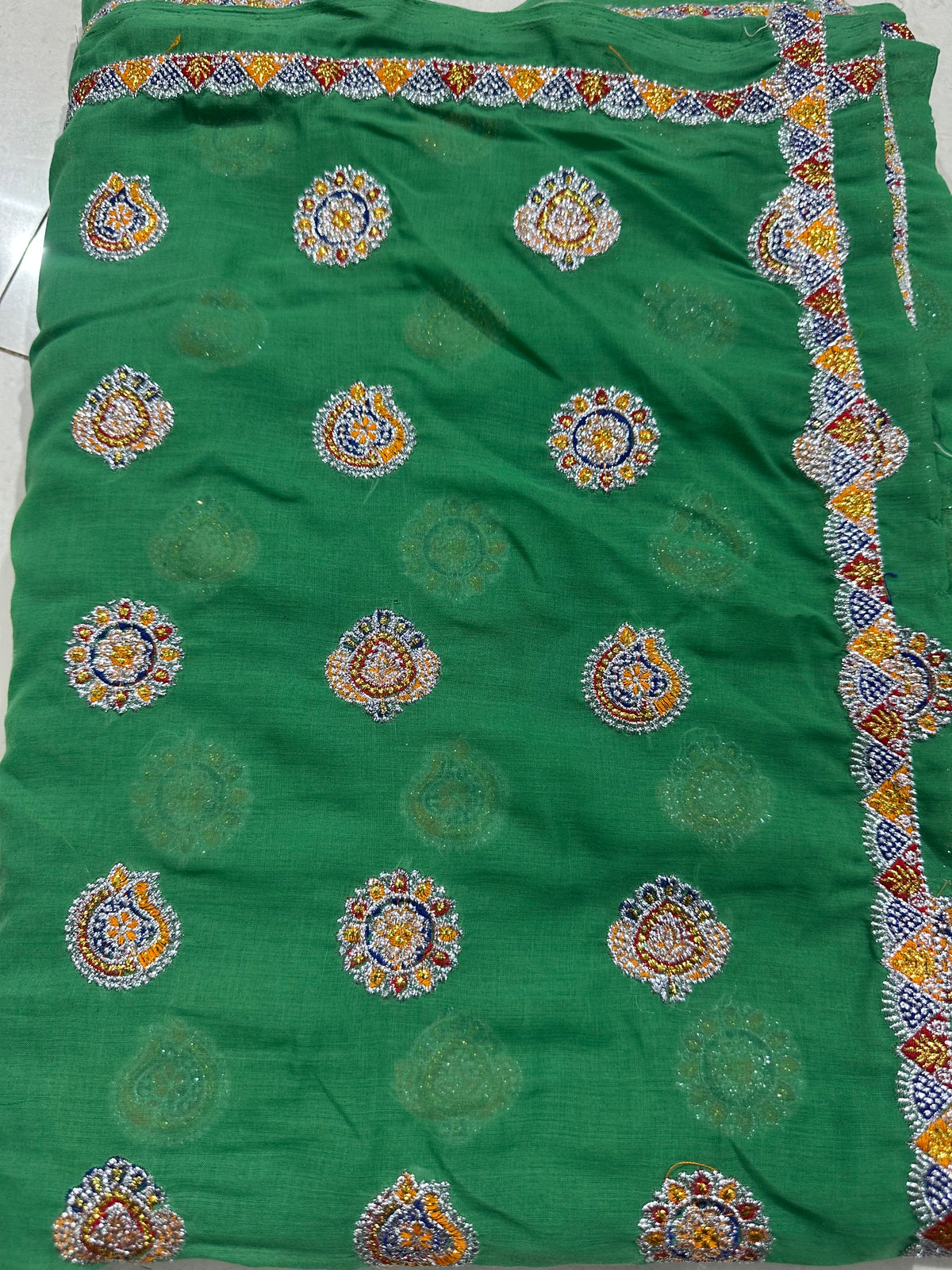 Deep Design Rajasthani Royal Meenawati Lugdi – Naresh Dulhan Fabric & Double Badla Work | Women’s Traditional Wear