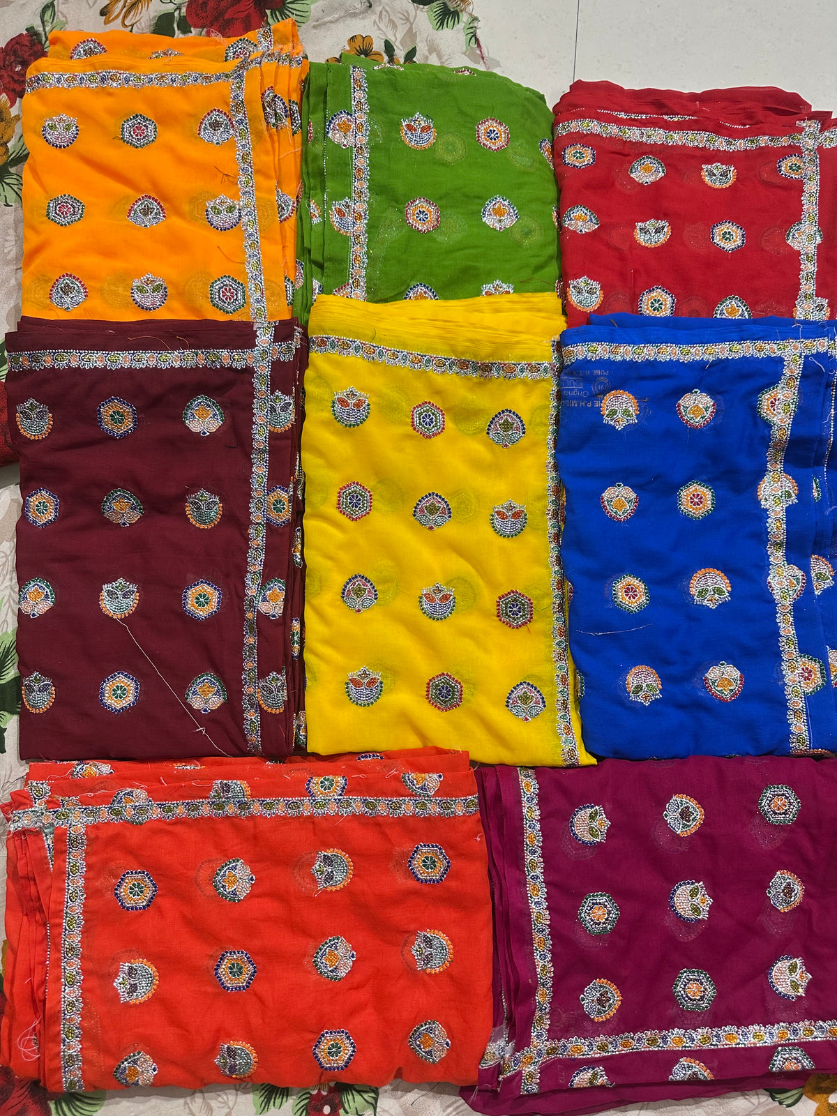 Raj Rajasthani Fashion Royal Blue Minawati Embroidery Lugdi | Premium Sai Dulhan Fabric Meena Wati Odhni  Lehenga Dupatta
