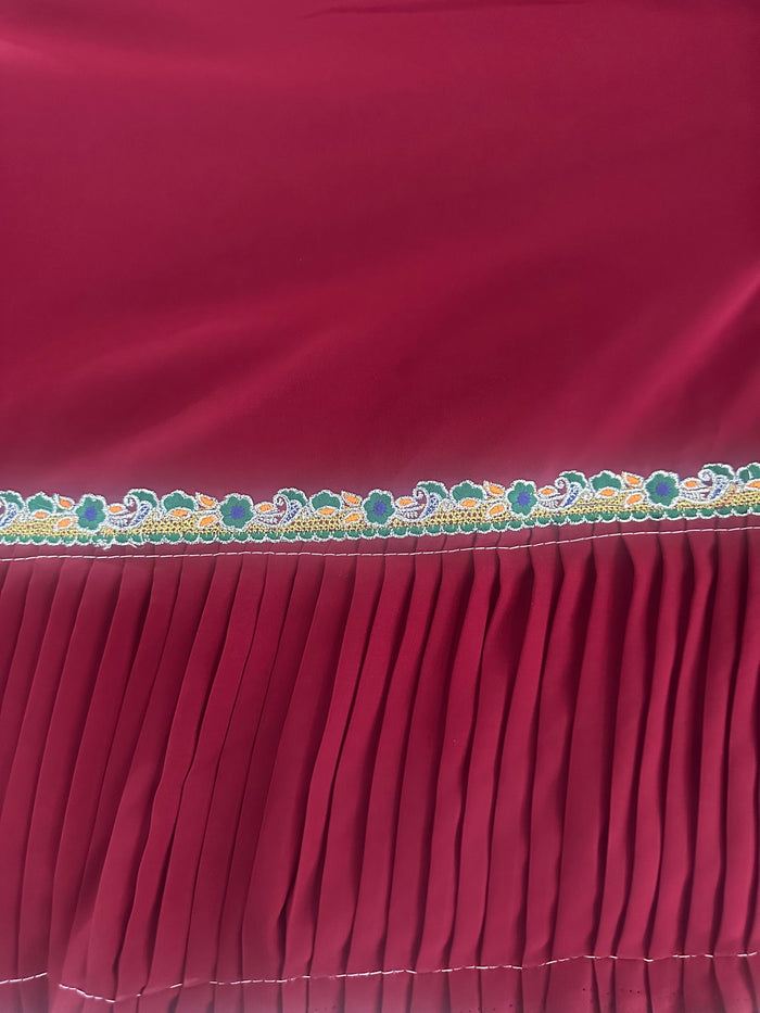 Meena Jhallar Lehengha in Burkha Fabric | 8 Meter Hand-Made Jhallar | Raj Rajasthani Fashion