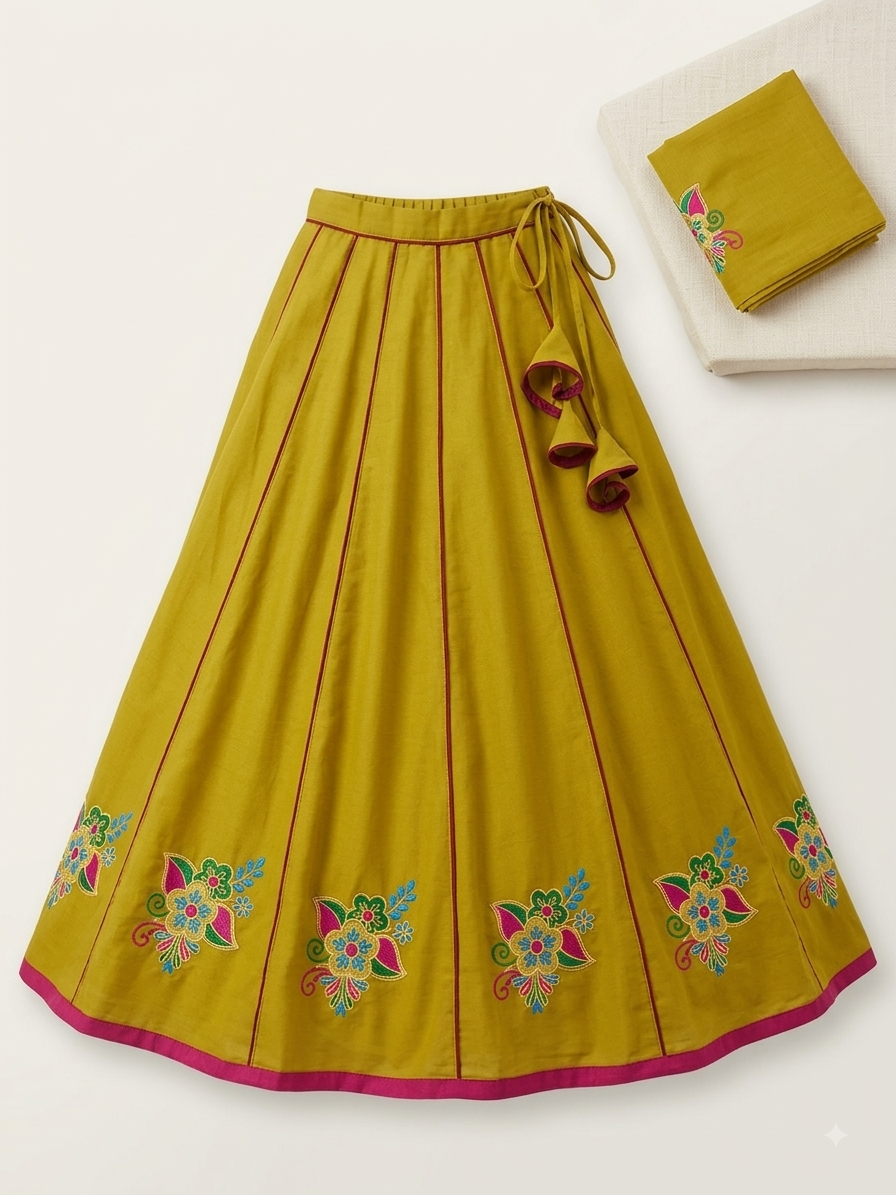 Rajasthani Meenawati Kali Daar Lehengha | New Design Meena Lehengha with Embroidered Cotan Blouse - RR Fashion