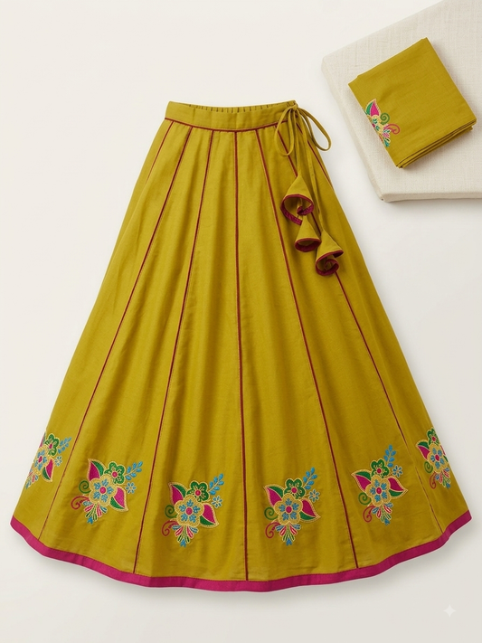 Rajasthani Meenawati Kali Daar Lehengha | New Design Meena Lehengha with Embroidered Cotan Blouse - RR Fashion