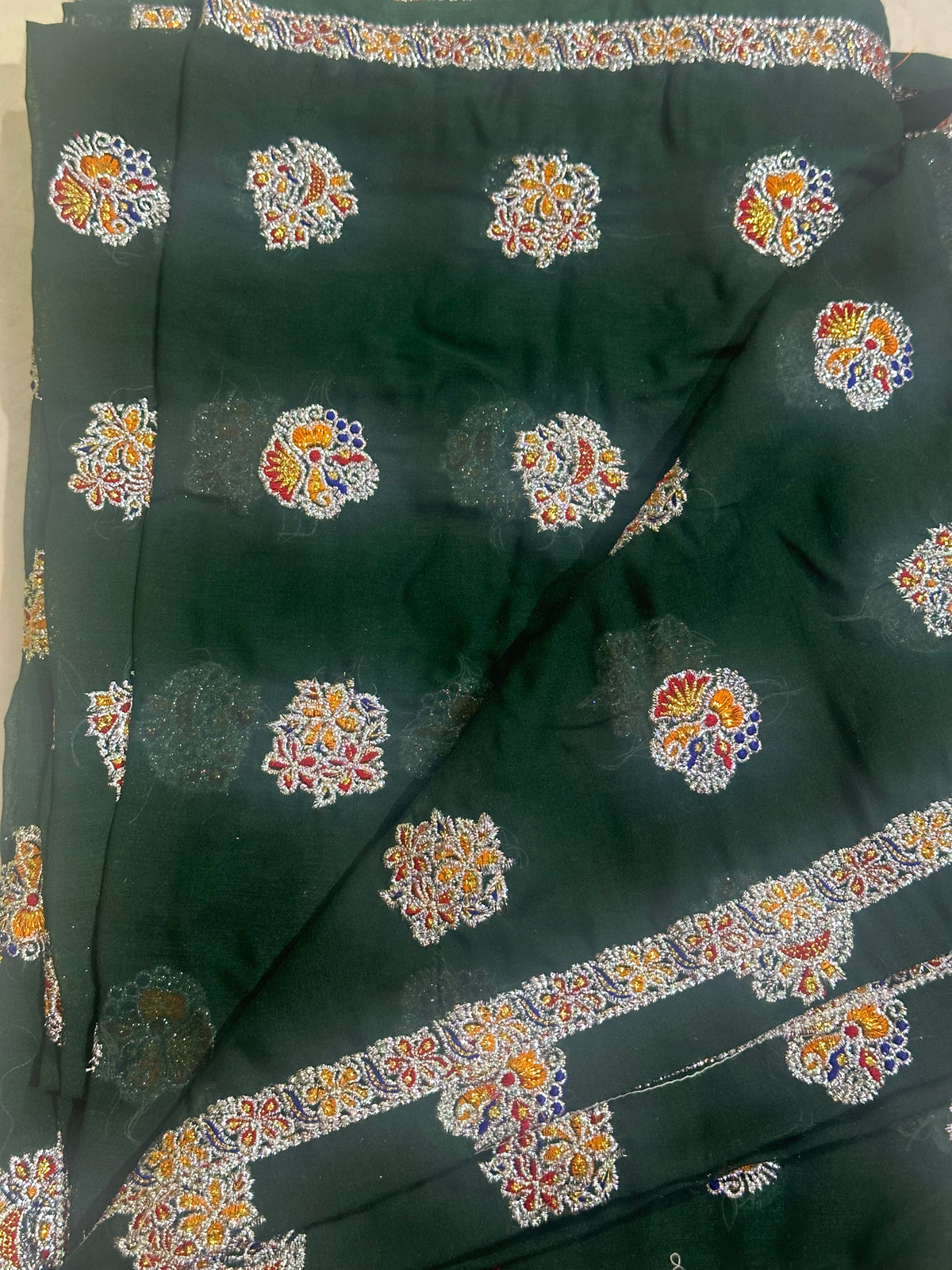 Rajasthani Heavy Badla Work Mina Lugdi / Odhani | Pure Shahi Dulhan Silk Georgette Dupatta | 8+ Vibrant Color Options | Raj Rajasthani Fashion
 ￼